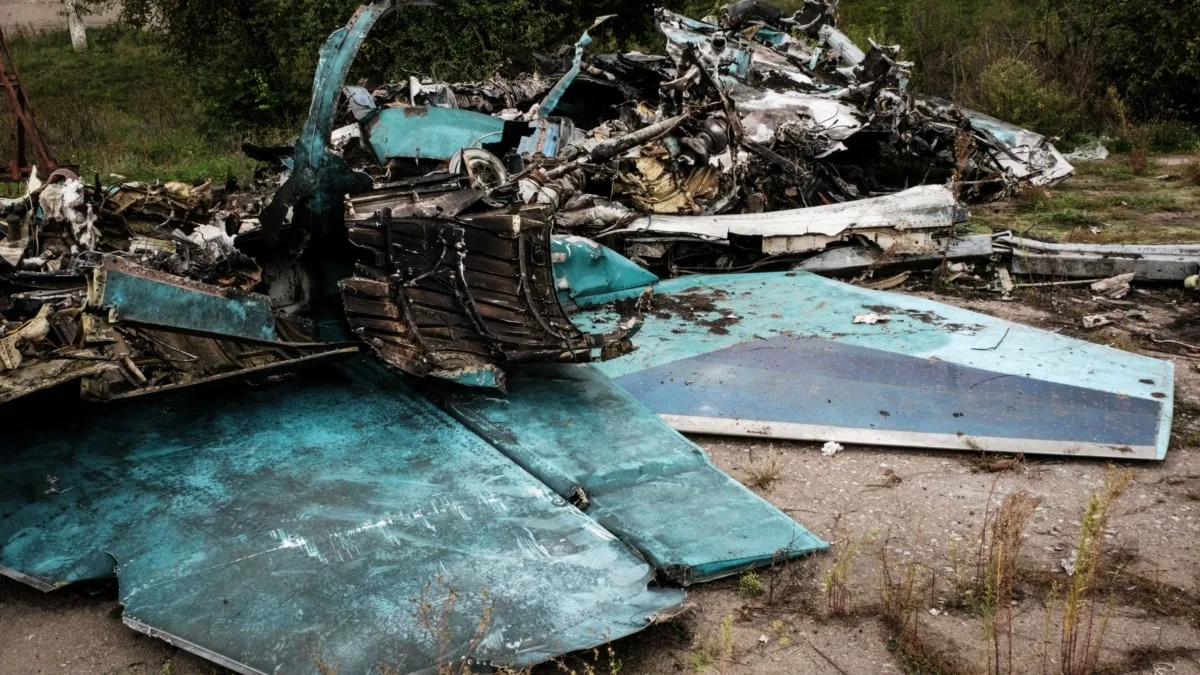Українські військові заявили про знищення російського винищувача Су 34